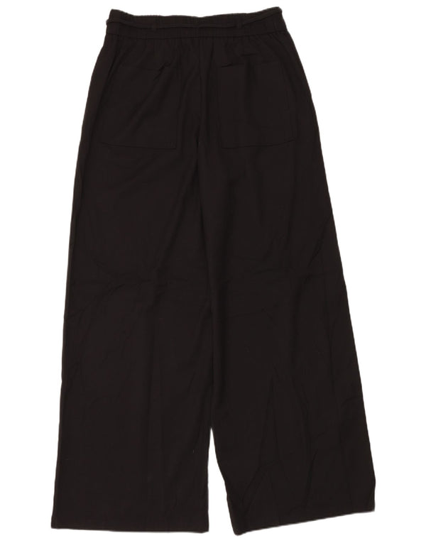 Pantaloni chino pentru femei cu talie înaltă Zara, cu picioare largi, L30 L32 Negru