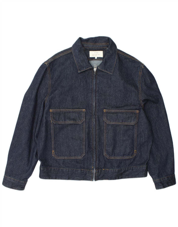 Jachetă de blugi pentru bărbați Zara UK 42 XL Bleumarin Poliester