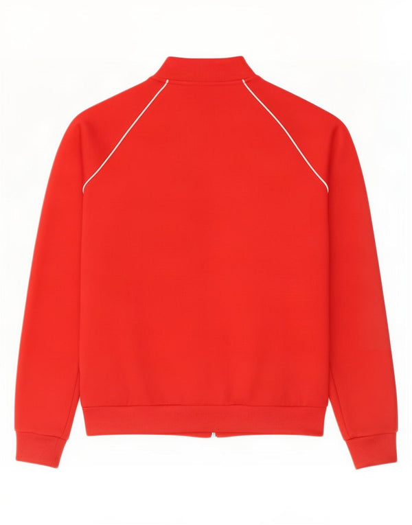 Jachetă de top pentru trening Adidas pentru femei UK 8 Small Red Poliester