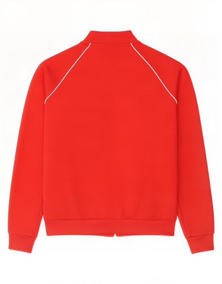 Jachetă de top pentru trening Adidas pentru femei UK 8 Small Red Poliester