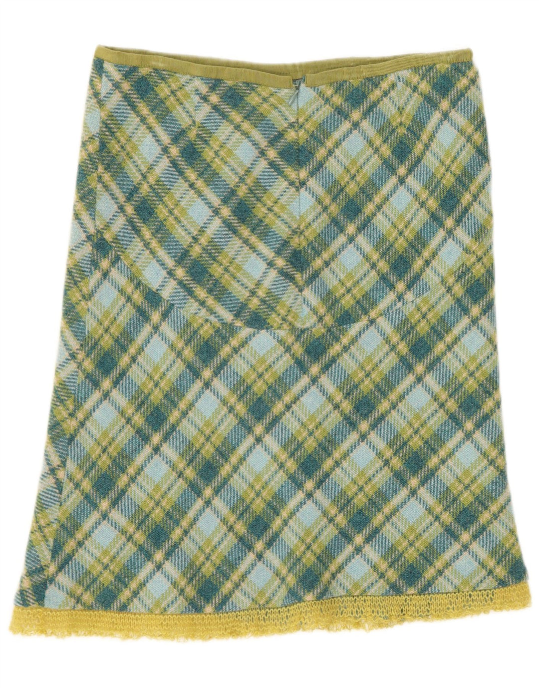 Fusta A-Line Femei Stefanel IT 40 Small W28 Green Check