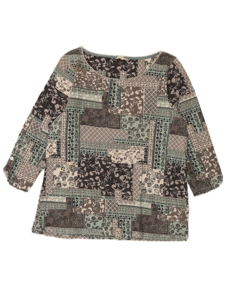 WHITE STUFF Bluză Femei Top UK 12 Medium Multicolor Patchwork