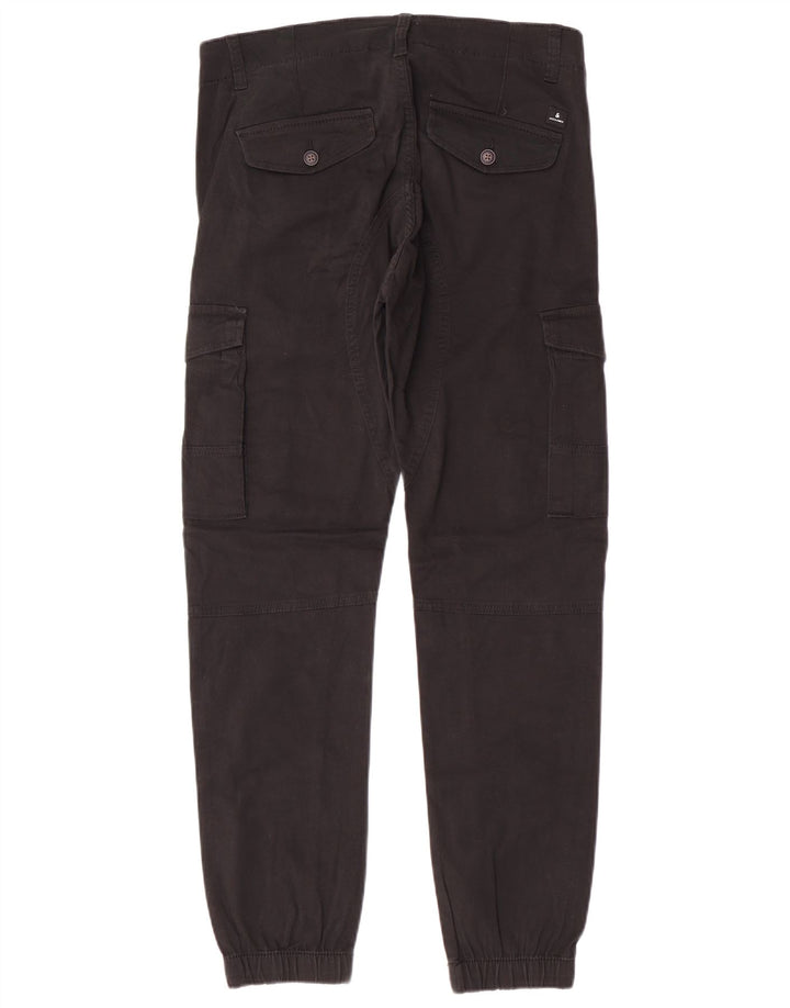 JACK & JONES Pantaloni cargo conici pentru bărbați Paul W31 L32, bumbac negru, clasici