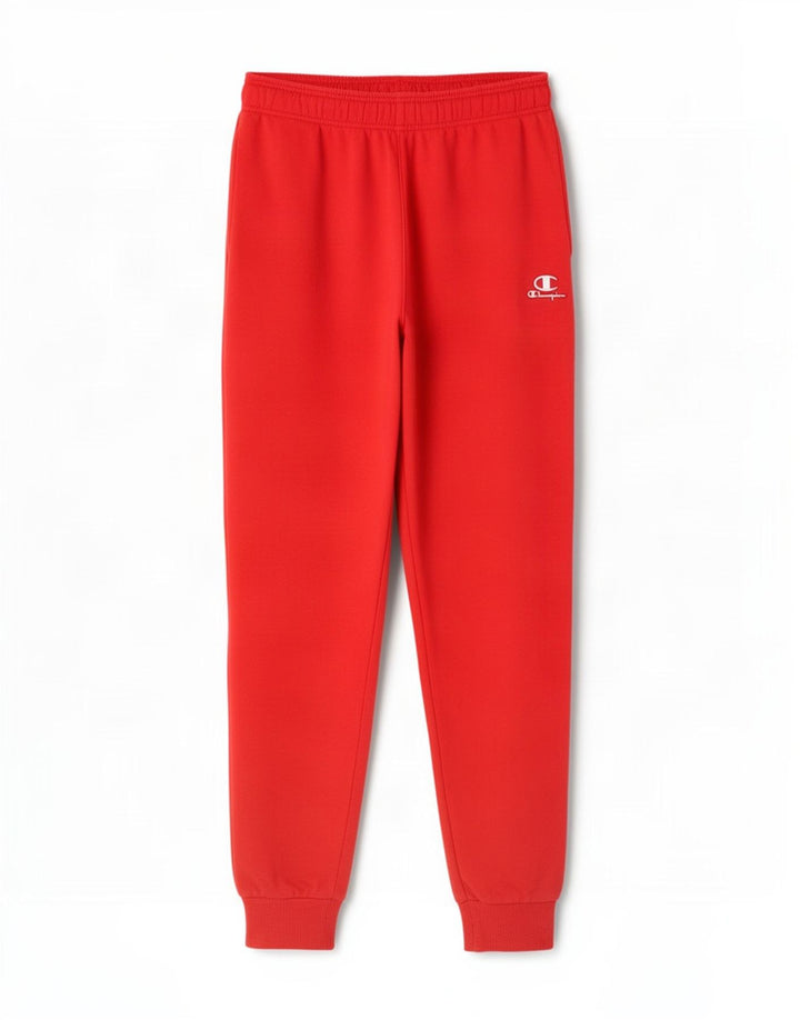 Pantaloni de trening pentru bărbați Champion Pantaloni de jogging Bumbac roșu mediu