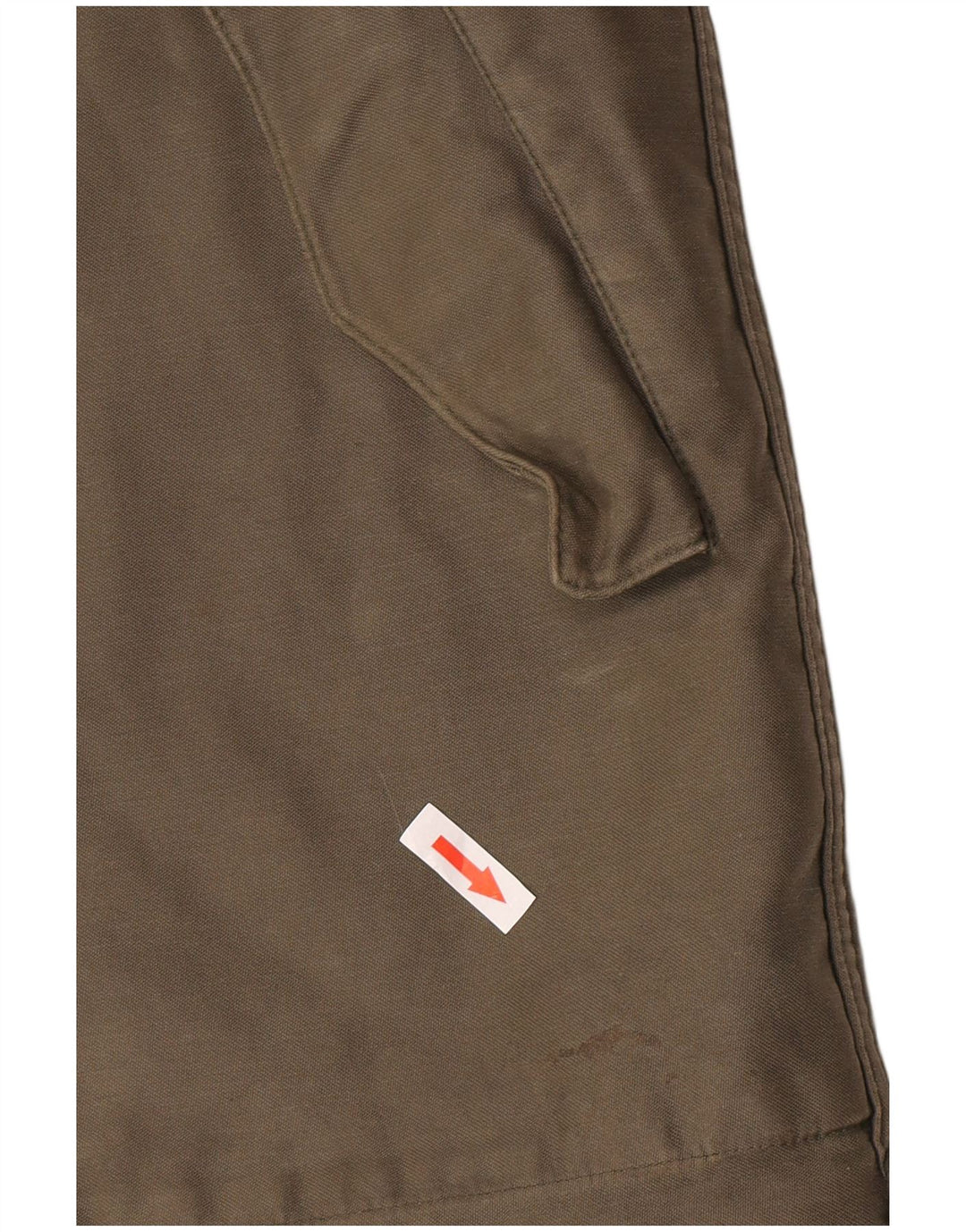 Jachetă parka Sherpa cu glugă vintage pentru bărbați UK 38 Medium Khaki