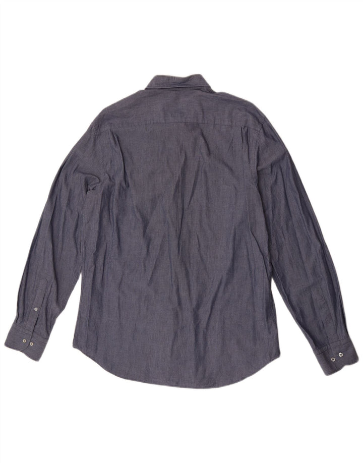 Cămașă Massimo Dutti pentru bărbați, mare, gri, bumbac