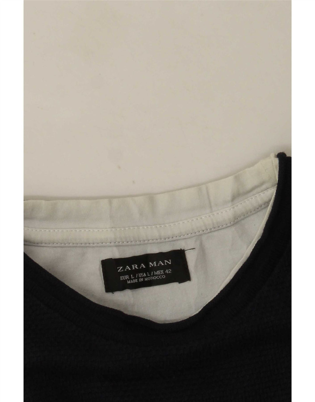 Tricou pentru bărbați Zara Top mare, bleumarin, color block
