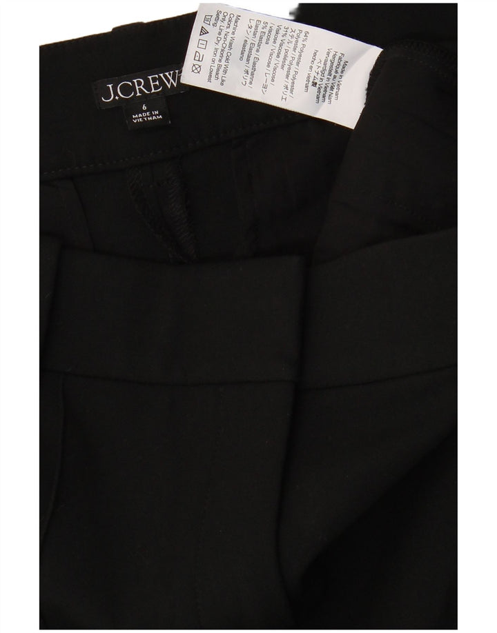 Pantaloni chino drepti pentru femei J. CREW US 6 Medium W30 L31 Poliester negru