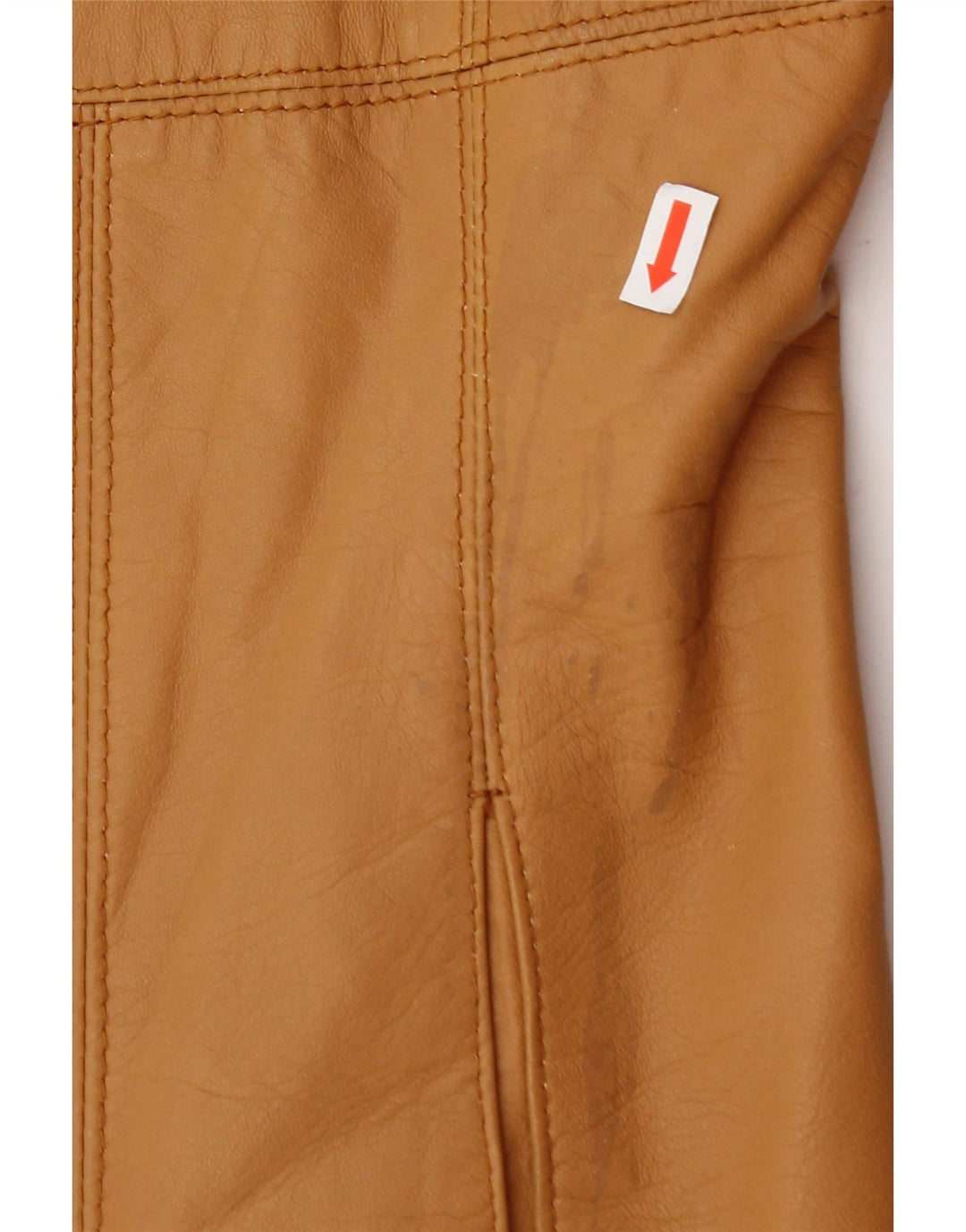 VINTAGE Womens Leather Jacket IT 42 Medium Brown Leather Vintage Vintage and Second-Hand Vintage from Messina Hembry 