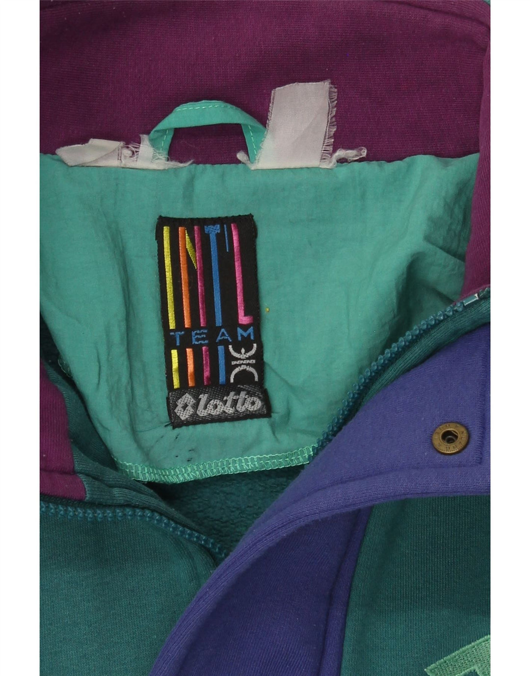 Jachetă de trening pentru bărbați Lotto XL, verde, color block