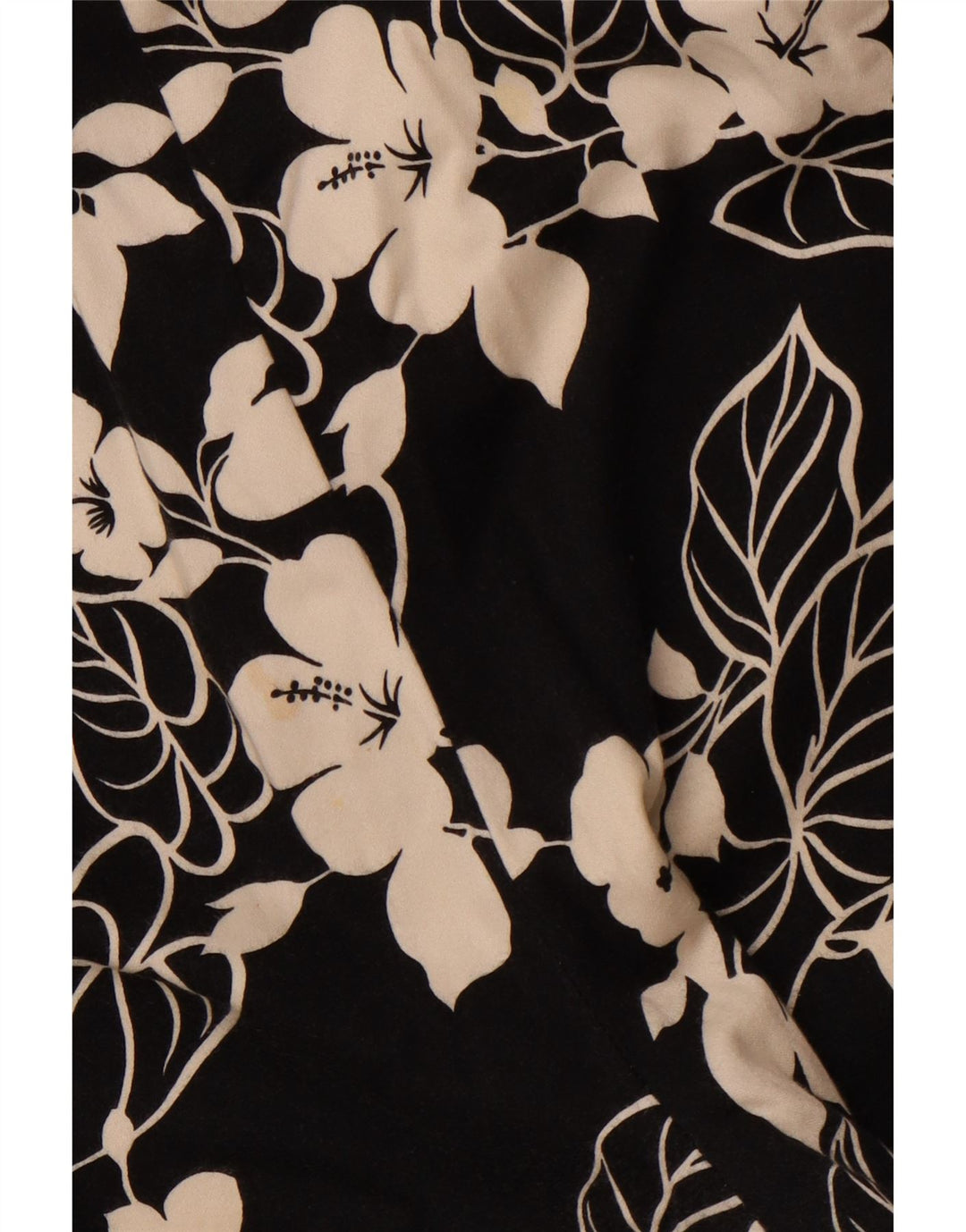 Pantaloni capri drepti pentru femei CHAPS US 16 2XL W38 L20 bumbac floral negru