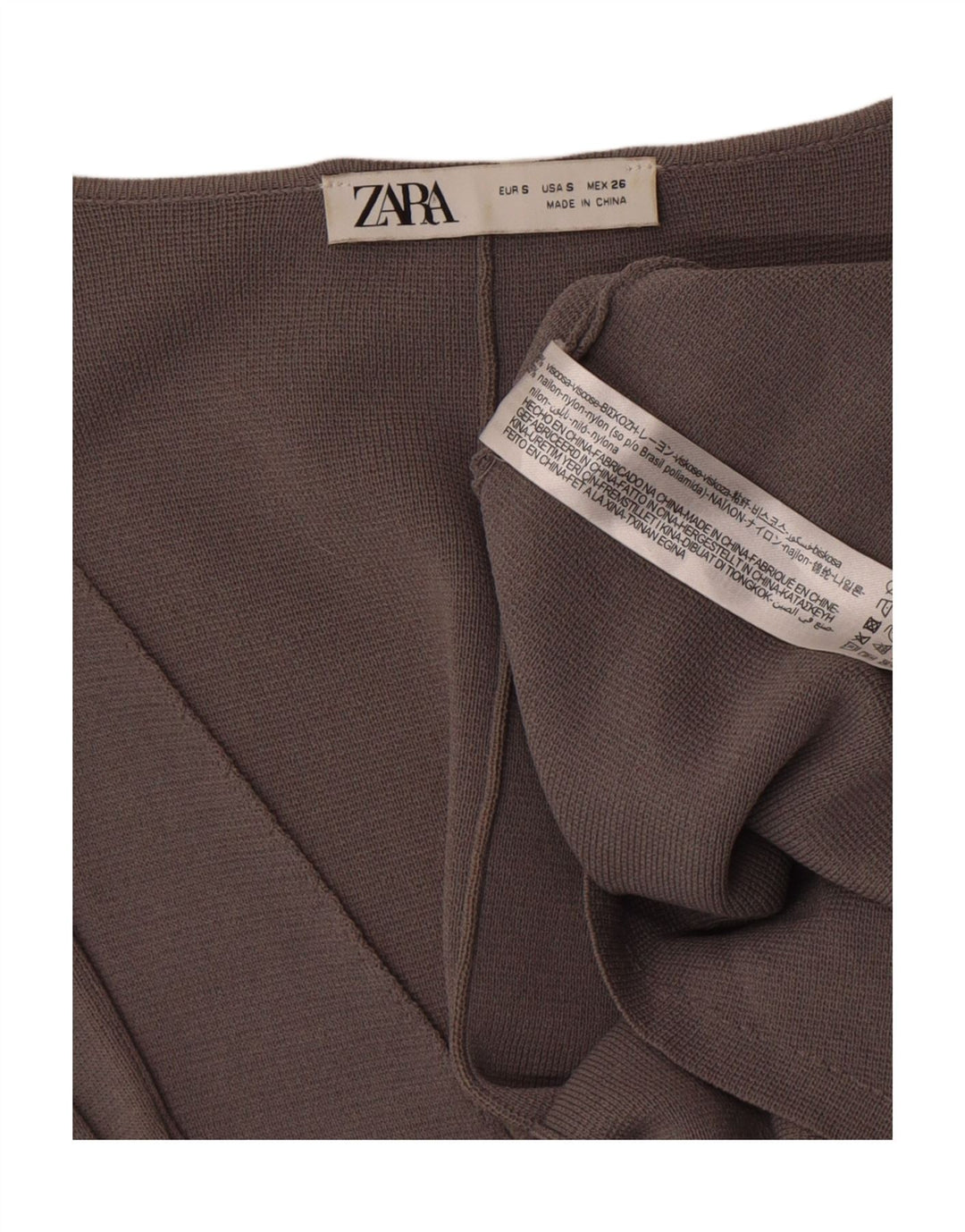 Vestă OPEN pentru femei Zara UK 10 Small Gri Viscose