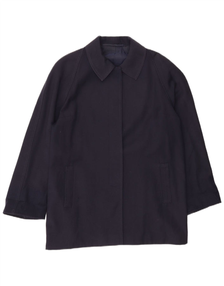 Pardesiu vintage pentru femei UK 18 XL bleumarin