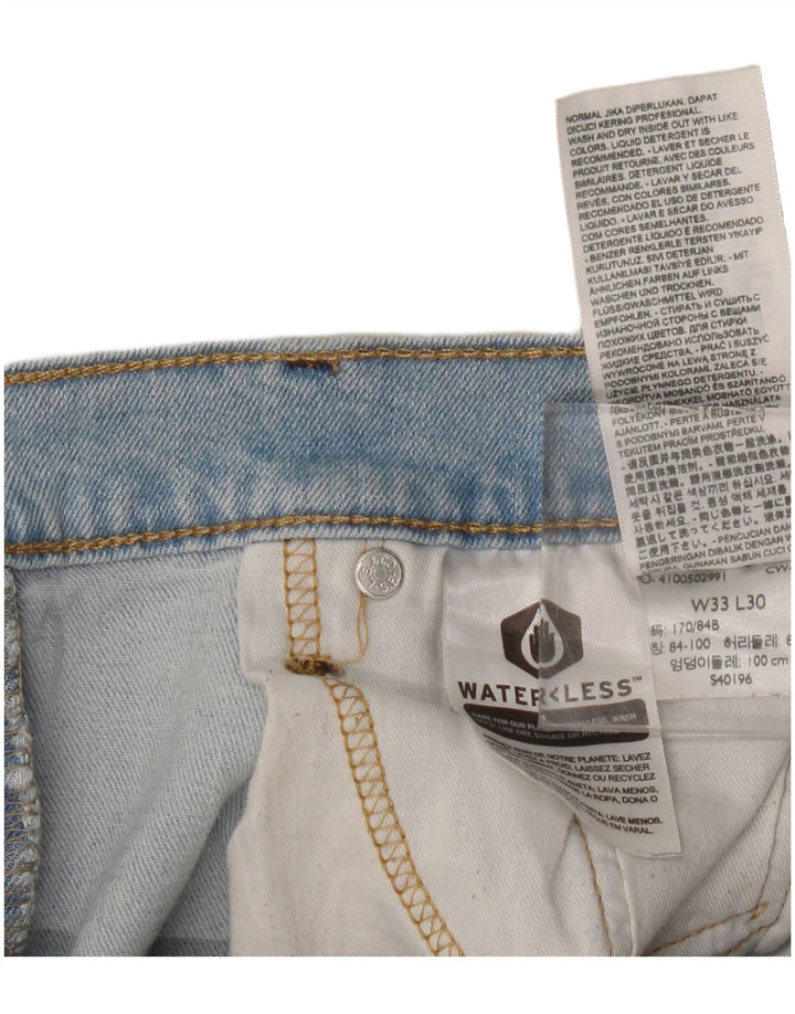 Blugi drepti pentru bărbați Levi's W33 L30 Bumbac albastru