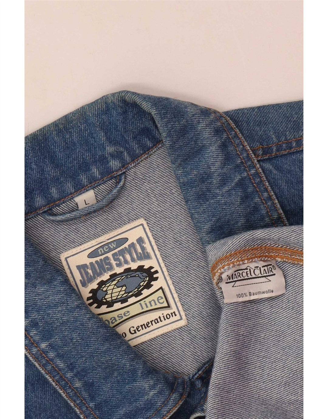 Gilet de blugi pentru bărbați Marcel Clair UK 40, mare, albastru, bumbac