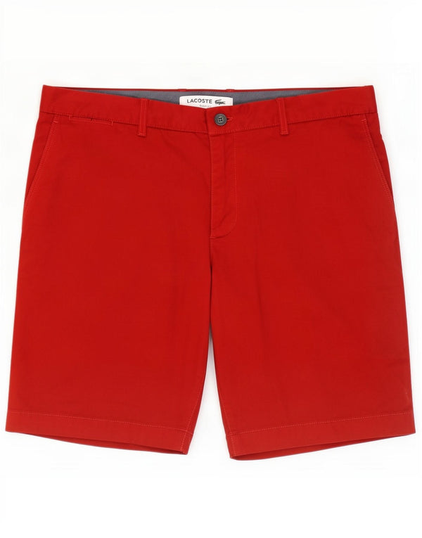 Pantaloni scurți chino pentru bărbați Lacoste Slim Fit Mărimea 50 XL W40 Bumbac roșu