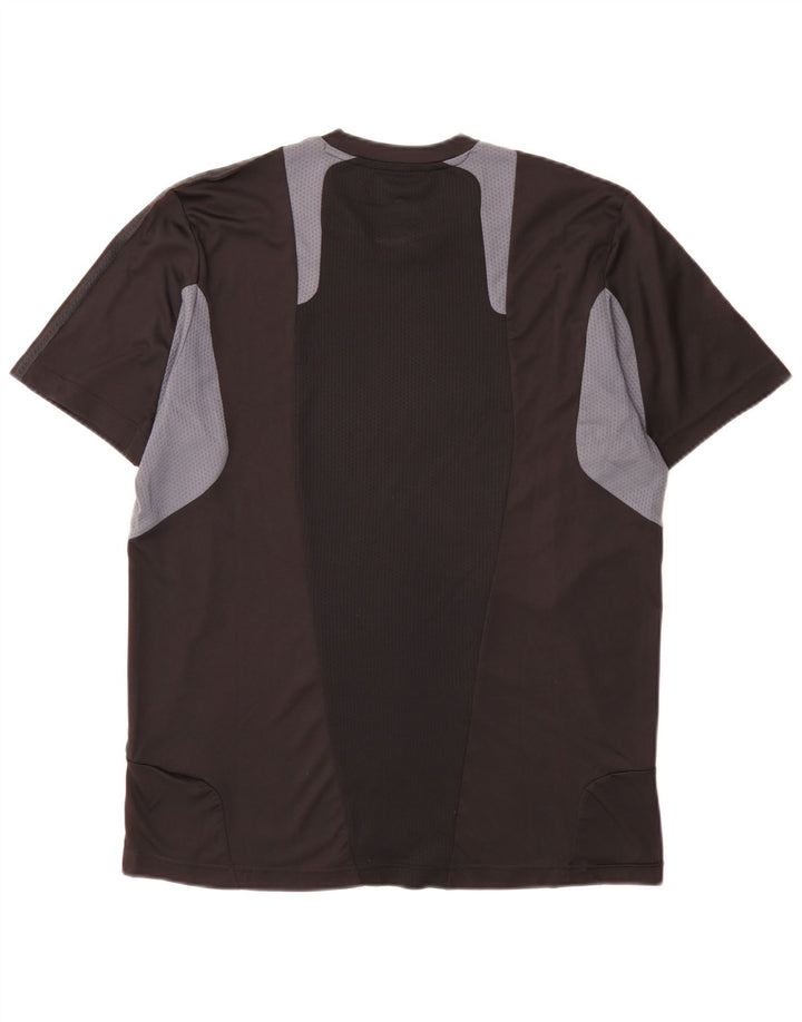 Tricou pentru bărbați Adidas Top Mediu Negru Colorblock Poliester Sport