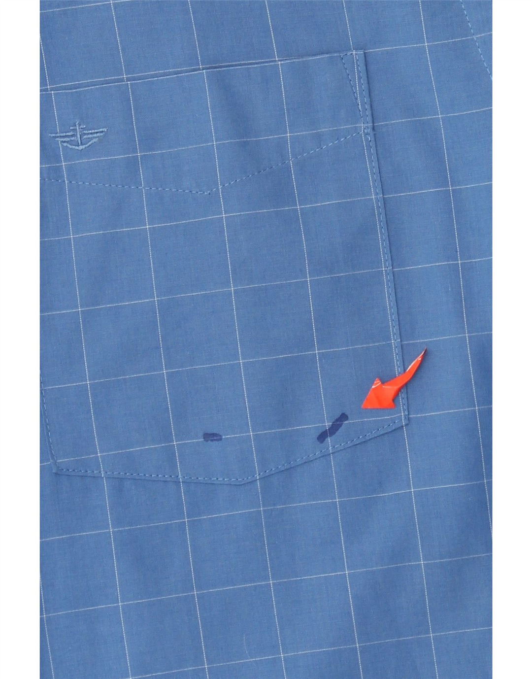 Cămașă Dockers pentru bărbați, cu carouri, mare, albastru, din bumbac