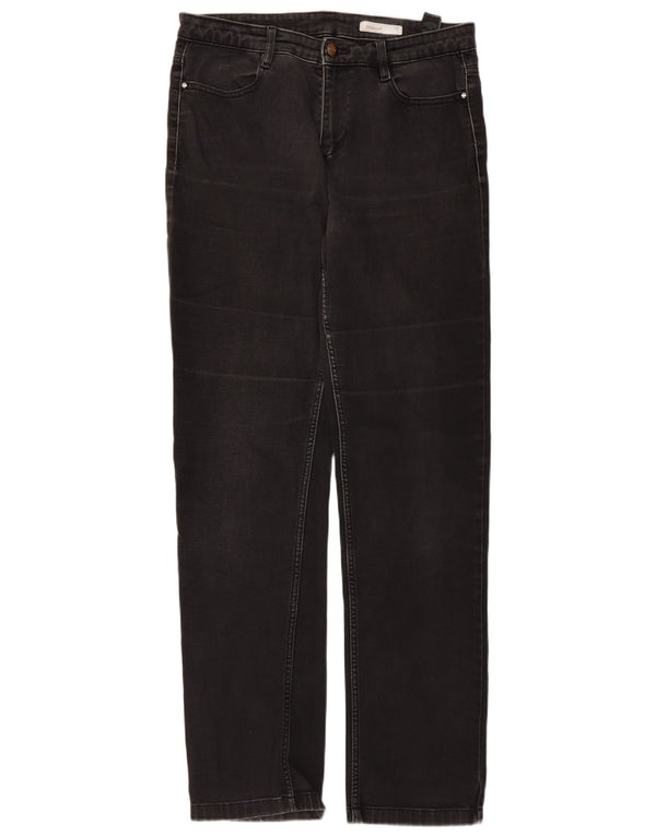 Blugi drepti pentru femei Marks & Spencer UK 14 Large W32 L31 Bumbac negru