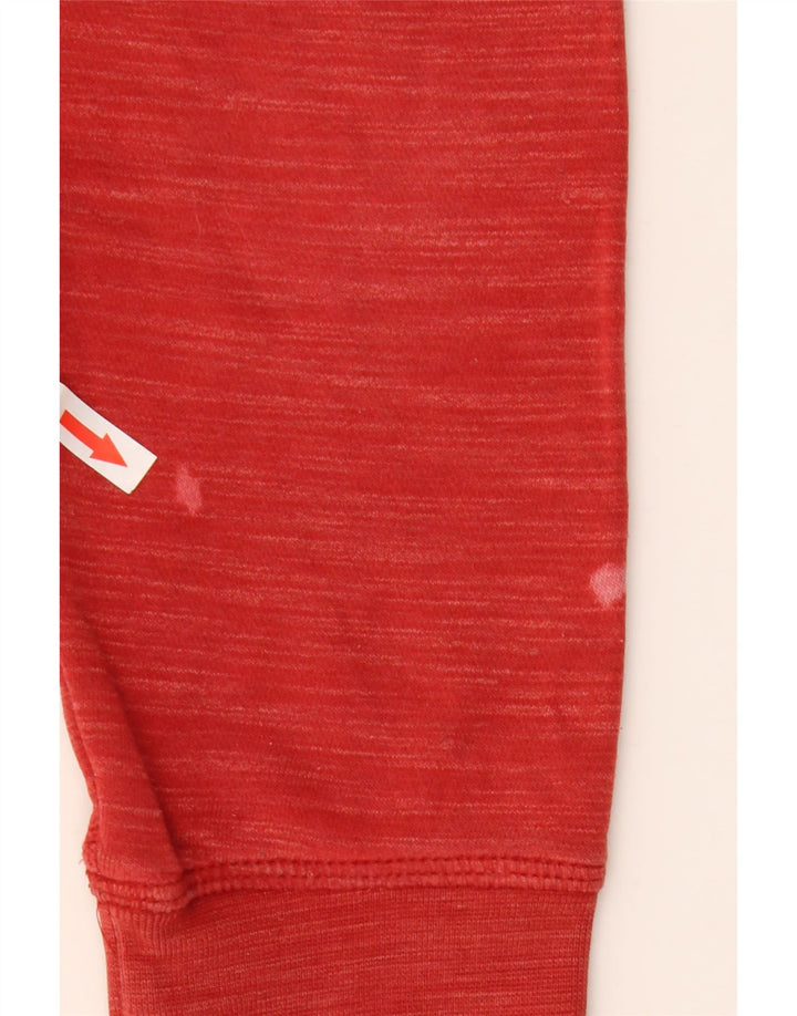 Pulover Reebok pentru bărbați Graphic Zip, bumbac roșu mediu