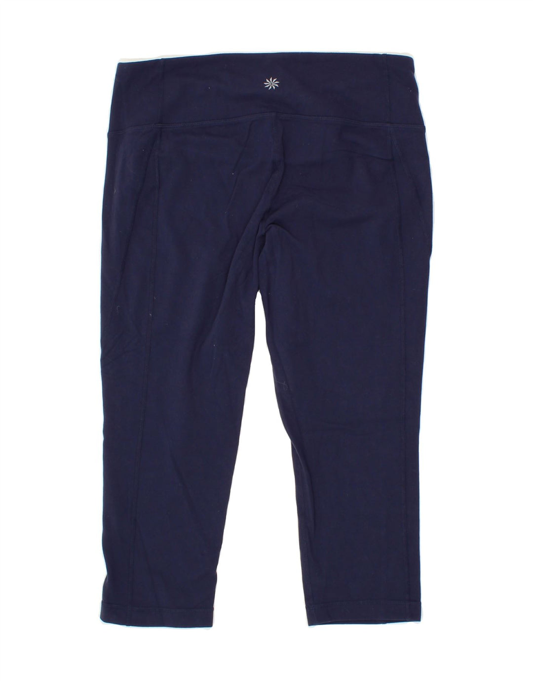 ATHLETA Womens Capri Leggings UK 12 Medium Navy Blue Nylon Vintage Athleta and Second-Hand Athleta from Messina Hembry 