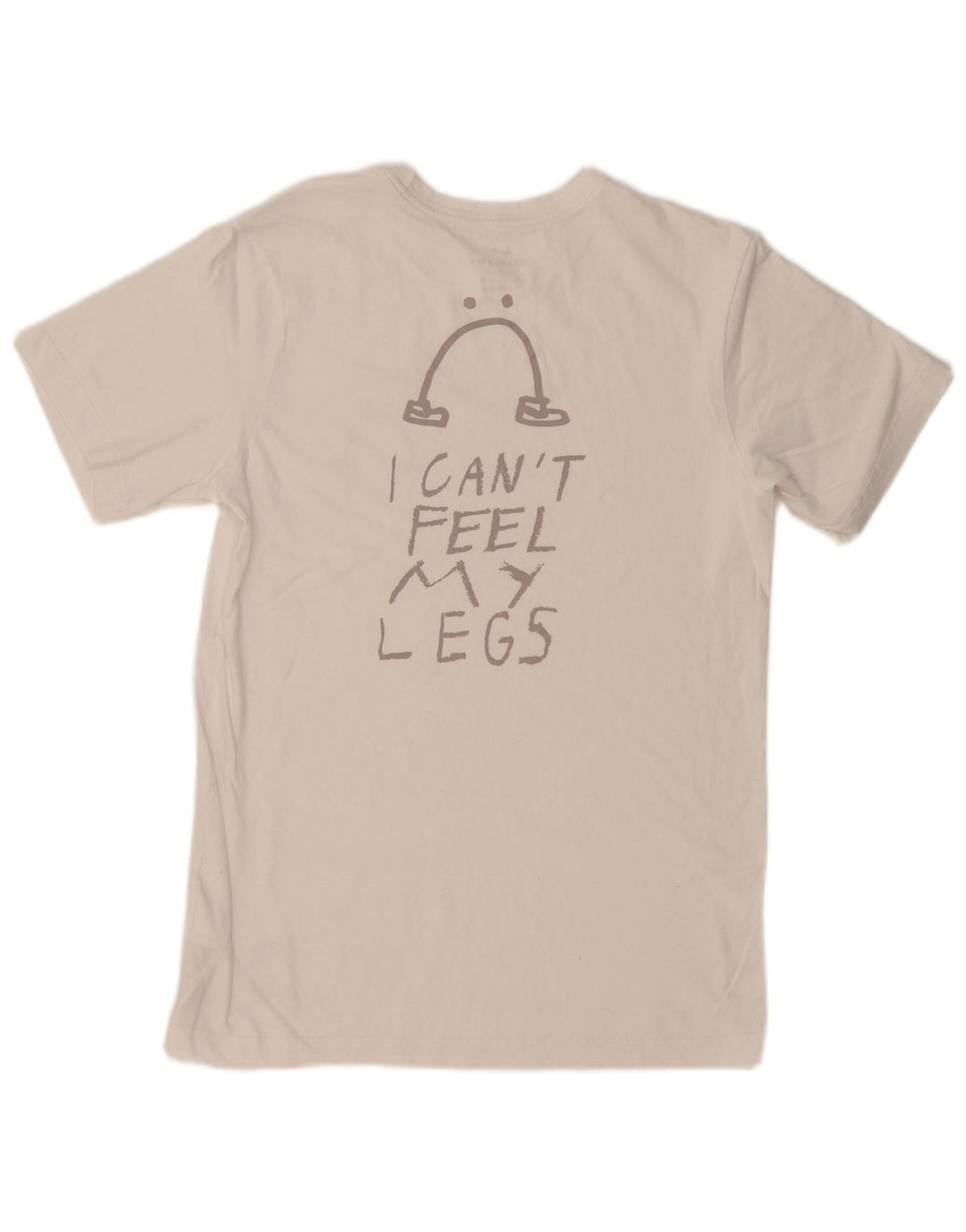 Tricou grafic NIKE Dri Fit pentru bărbați Top mic din bumbac alb