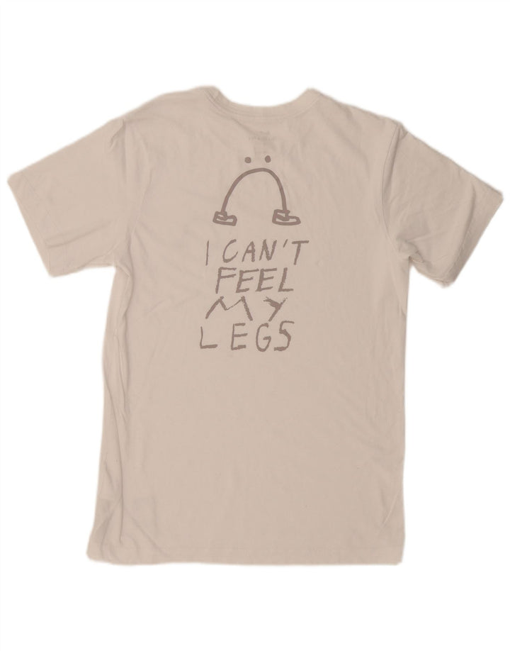 Tricou grafic NIKE Dri Fit pentru bărbați Top mic din bumbac alb