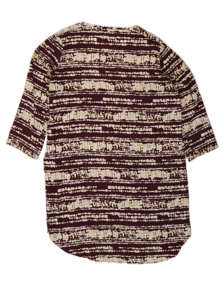 MOSSIMO Womens 3/4 Sleeve Shift Dress UK 18 XL Purple Striped Polyester Vintage Mossimo and Second-Hand Mossimo from Messina Hembry 