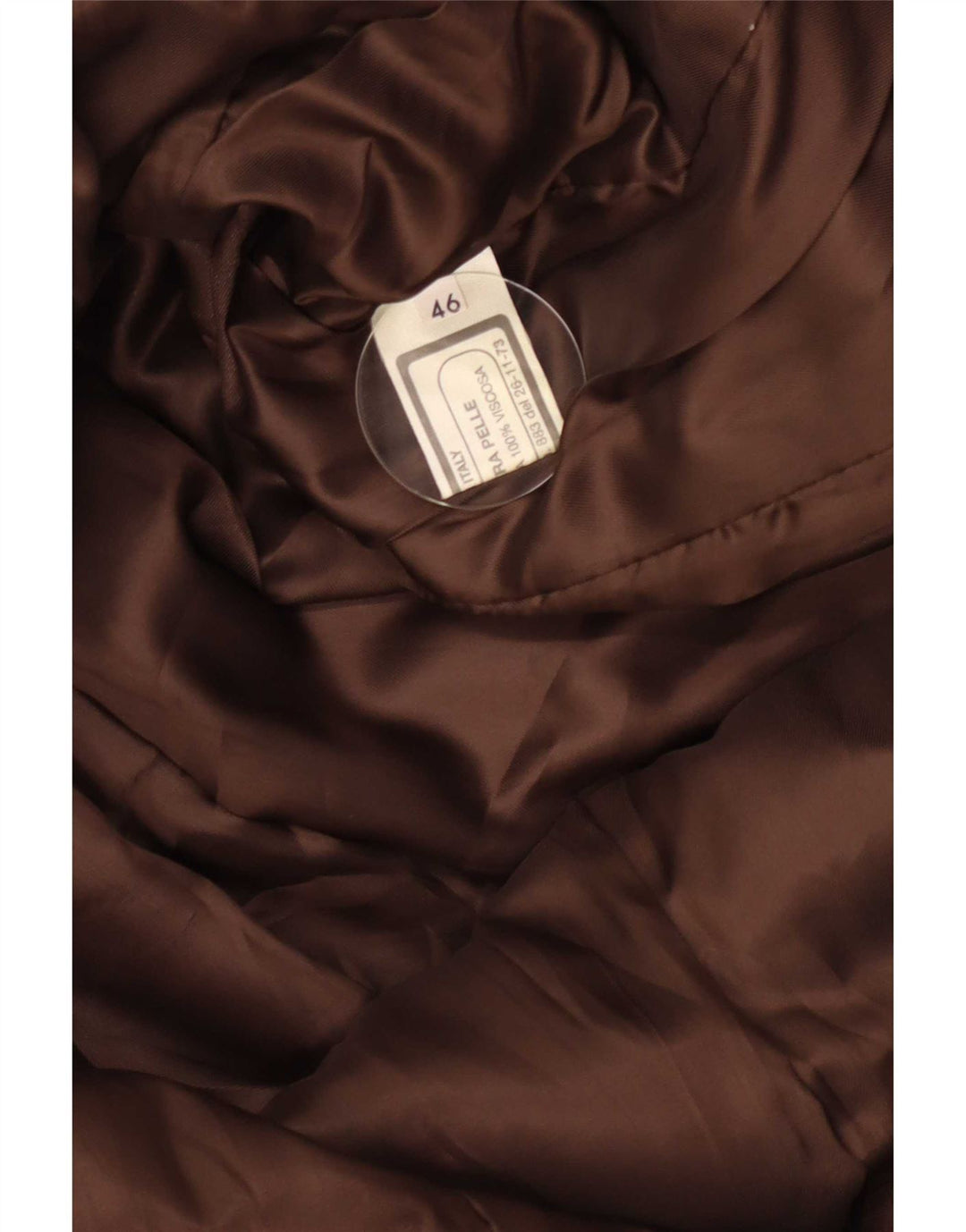 Palton din piele vintage pentru femei IT 46 mare maro