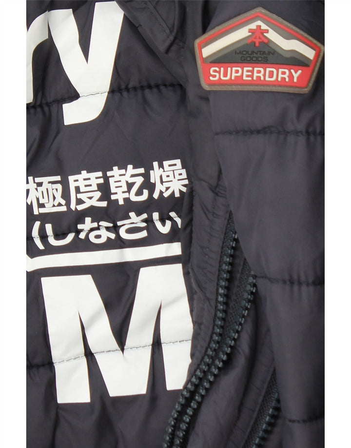 Jachetă căptușită pentru bărbați SUPERDRY UK 38 Medium Navy Blue Marine