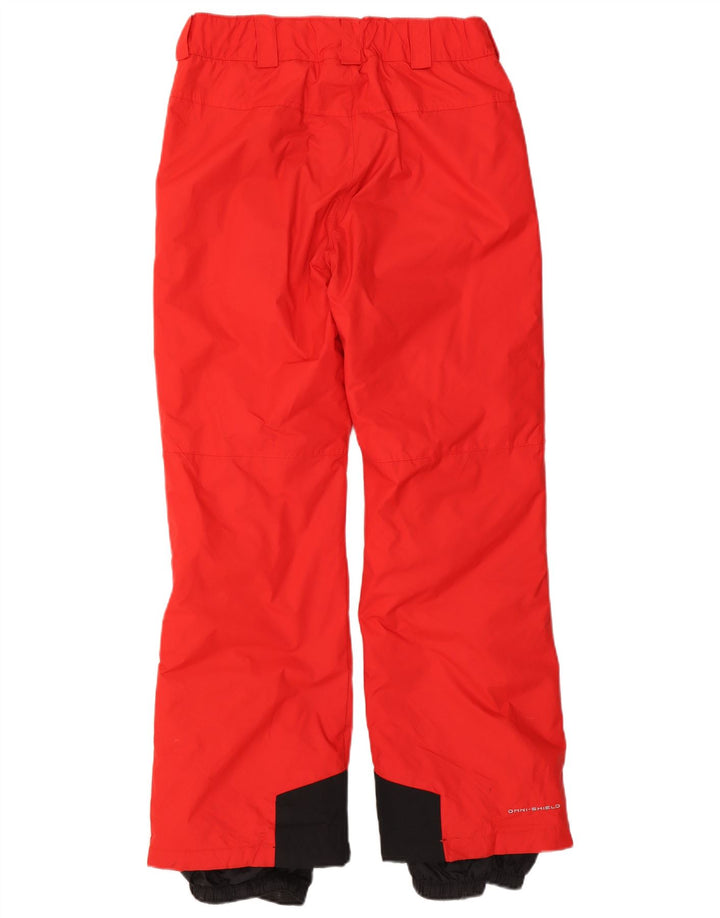 Pantaloni de schi Columbia Omni-Shield pentru bărbați, roșu mediu, nailon color bloc