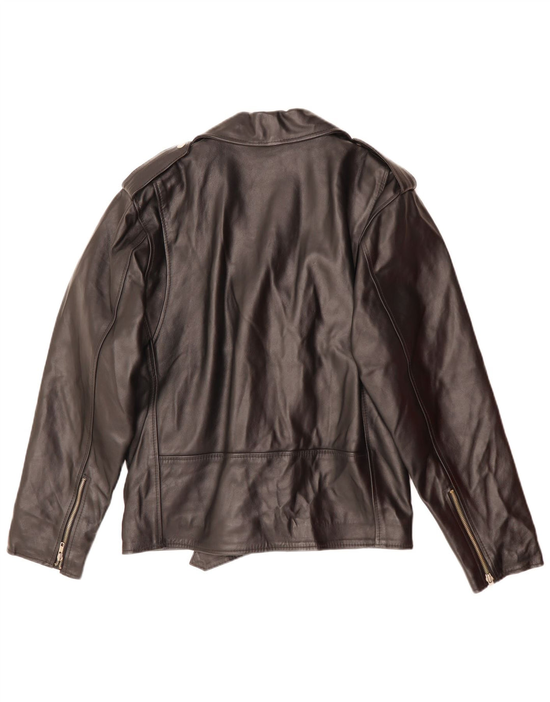 Jachetă motociclist din piele pentru bărbați MANHATTAN UK 38 Piele neagră medie