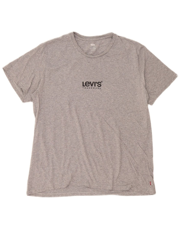 Tricou cu grafică Levi's pentru bărbați Top XL gri pete