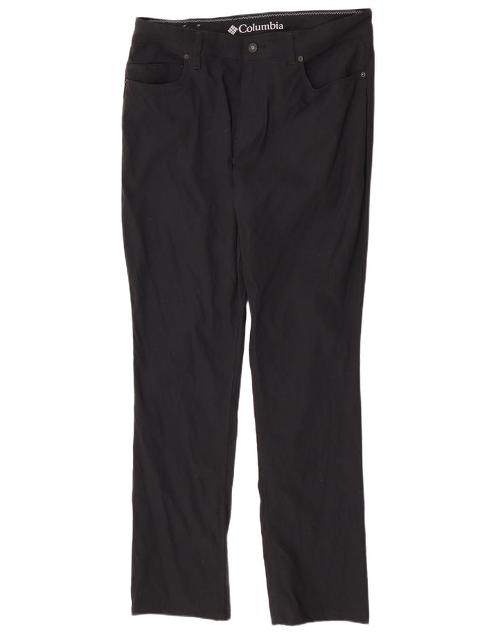 Pantaloni casual obișnuiți pentru bărbați Columbia W34 L32 Nylon negru