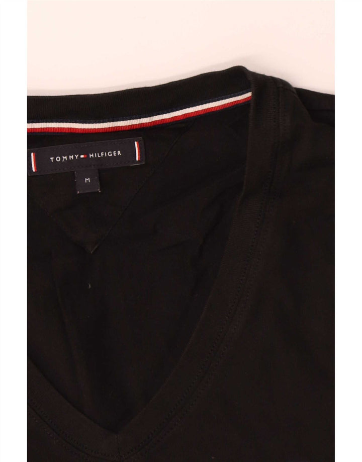 Tricou pentru bărbați Tommy Hilfiger Top mediu negru bumbac