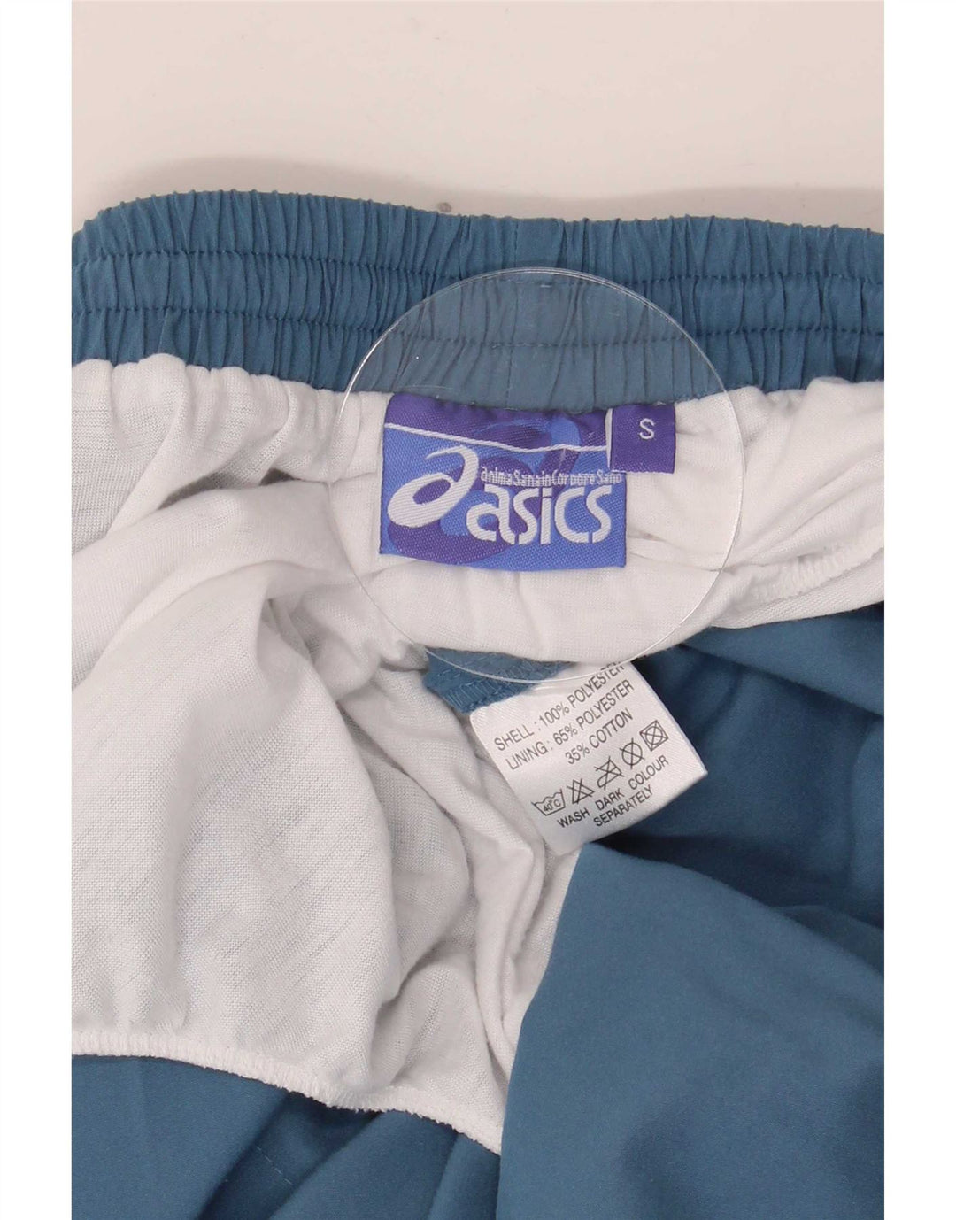 Pantaloni scurti sport Asics pentru bărbați, poliester mici, albastru