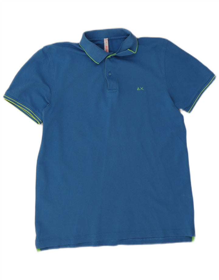Sun68 Tricou Polo Băieți 15-16 Ani Bumbac Albastru