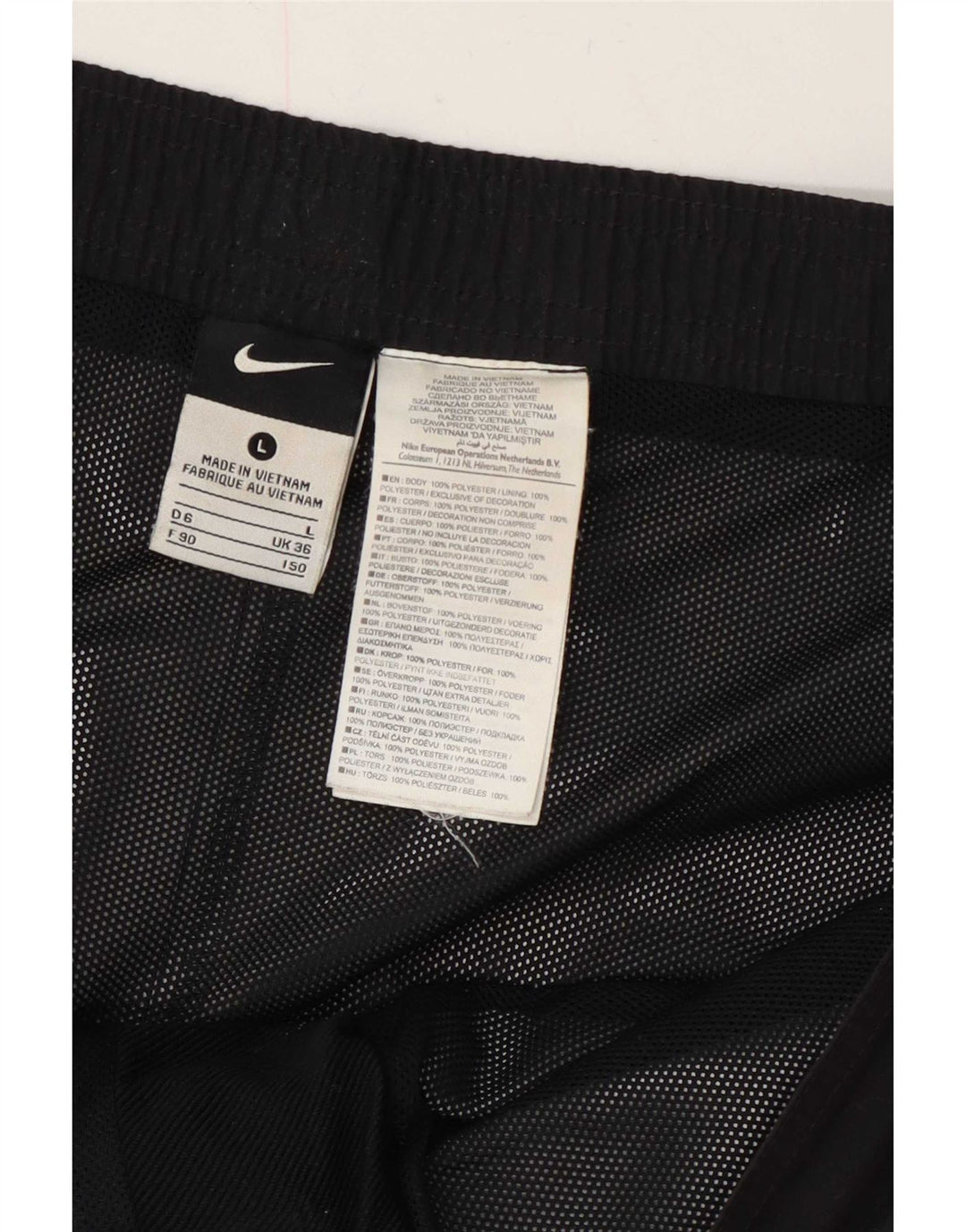 Pantaloni scurți de înot grafic Nike pentru bărbați, mari, negru, poliester