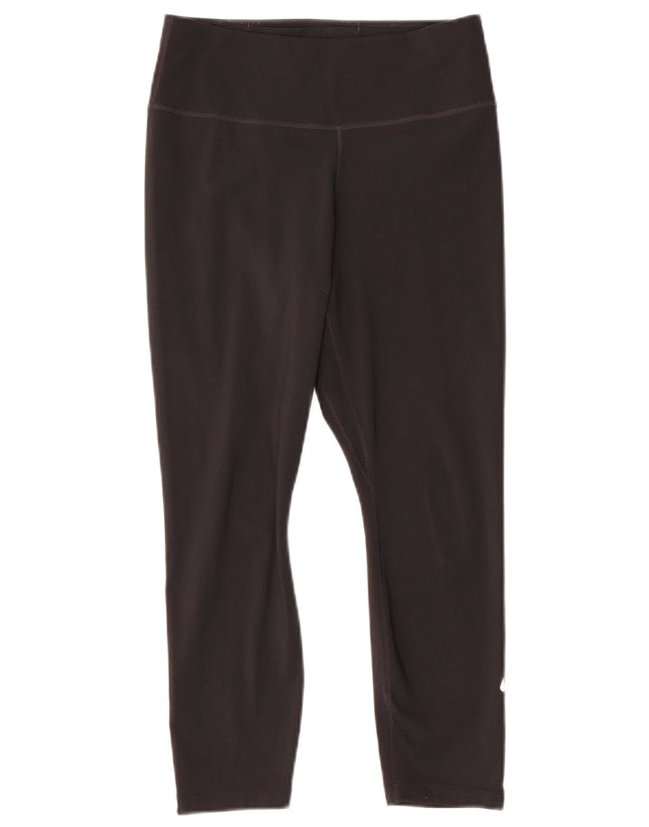 Leggings NIKE Dri Fit Capri pentru femei UK 10 Poliester negru mic