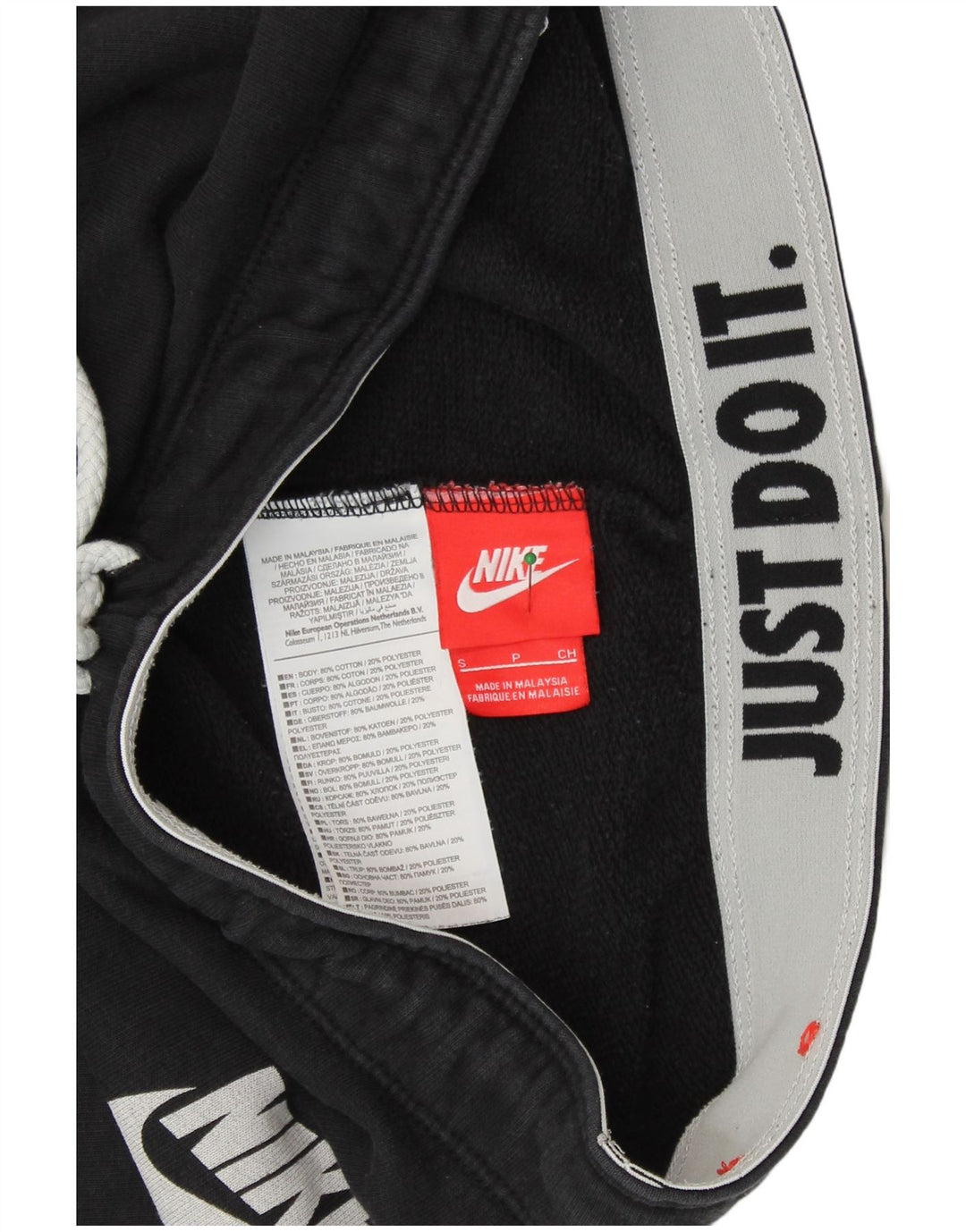 Pantaloni de trening pentru femei NIKE Pantaloni de jogging UK 10 Bumbac negru mic