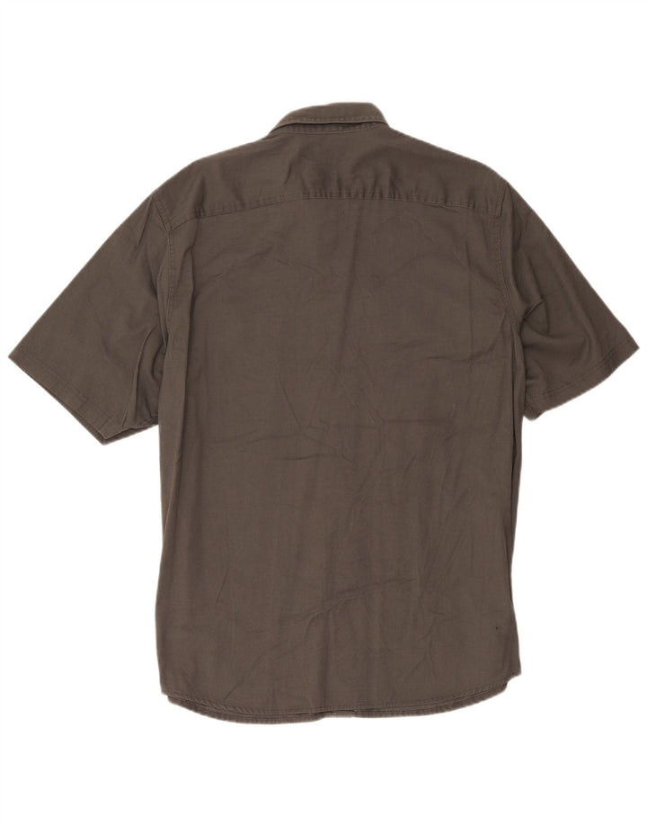 Cămașă cu mânecă scurtă pentru bărbați Wrangler, bumbac gri mare