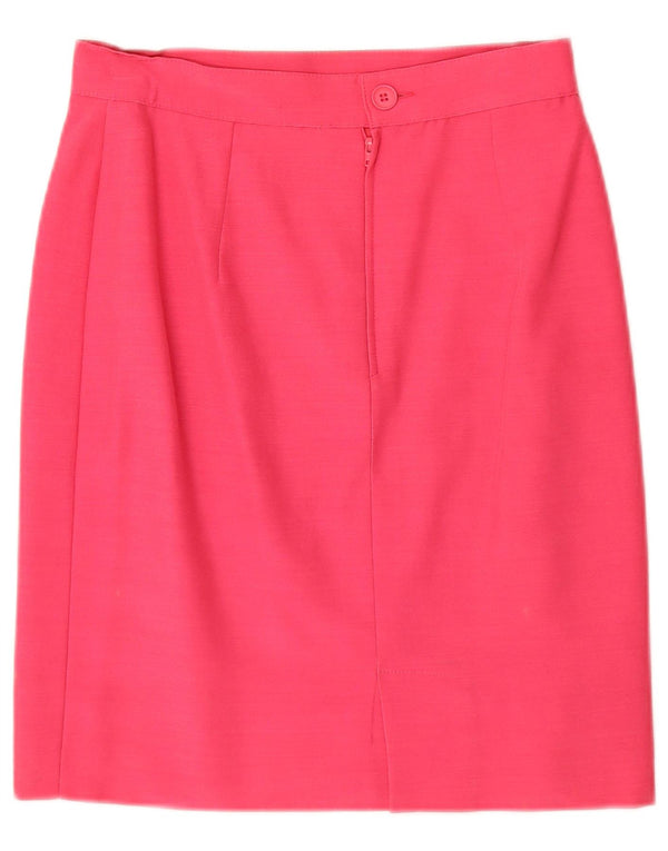 Fusta dreaptă pentru femei vintage UK 12 Medium W28 roz