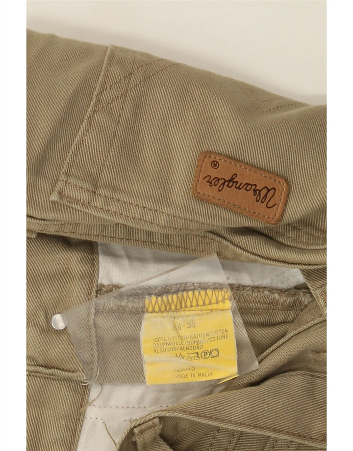 Pantaloni scurți din denim Texas Wrangler pentru bărbați W36, bumbac, bej, mari
