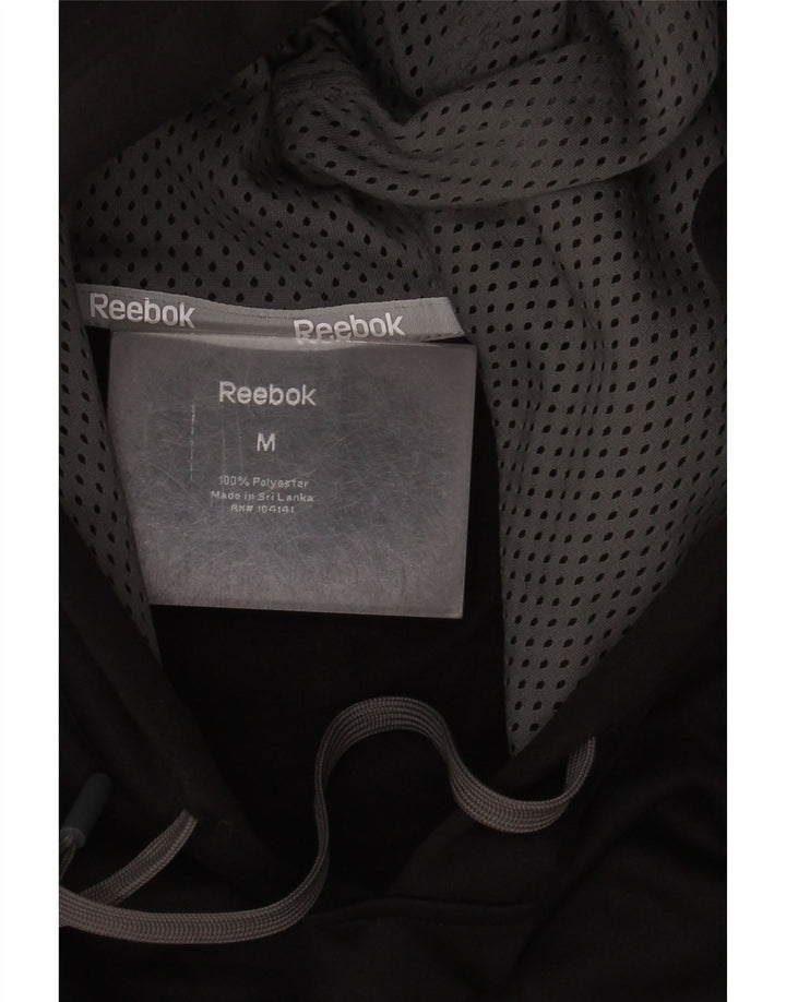Pulover Reebok pentru bărbați, poliester mediu negru
