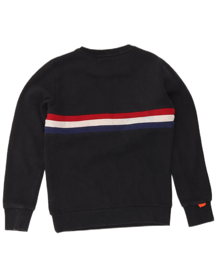Pulover pentru bărbați Superdry Pulover mediu albastru bleumarin, bumbac color bloc