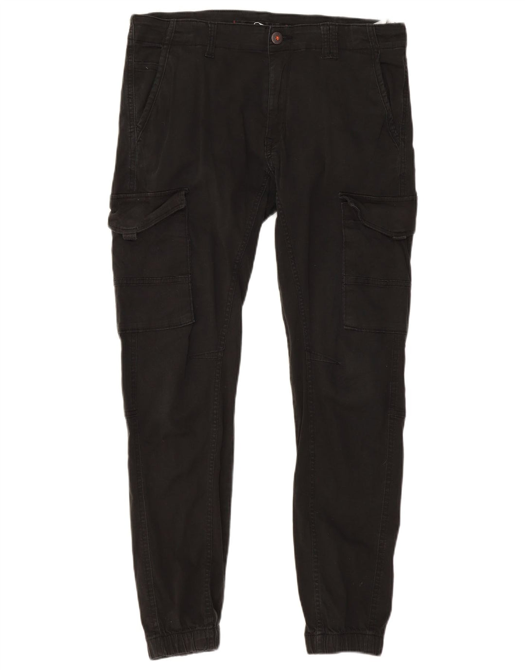 JACK & JONES Joggeri pentru bărbați Pantaloni cargo W34 L30 bumbac negru