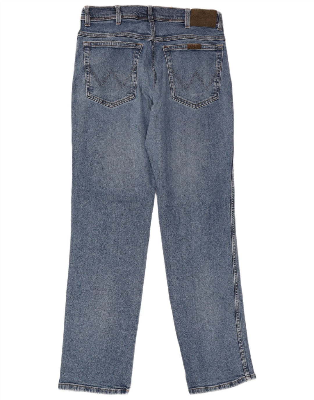 Blugi drepti pentru bărbați Wrangler W33 L34 Bumbac albastru