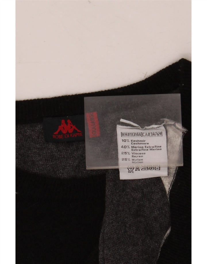 Pulover pentru bărbați KAPPA cu gât crew, 3XL, cașmir cu dungi gri