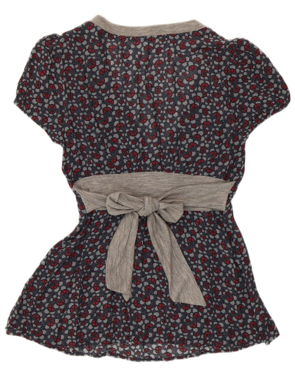 Bluză Benetton pentru femei UK 10 Small Gri Floral