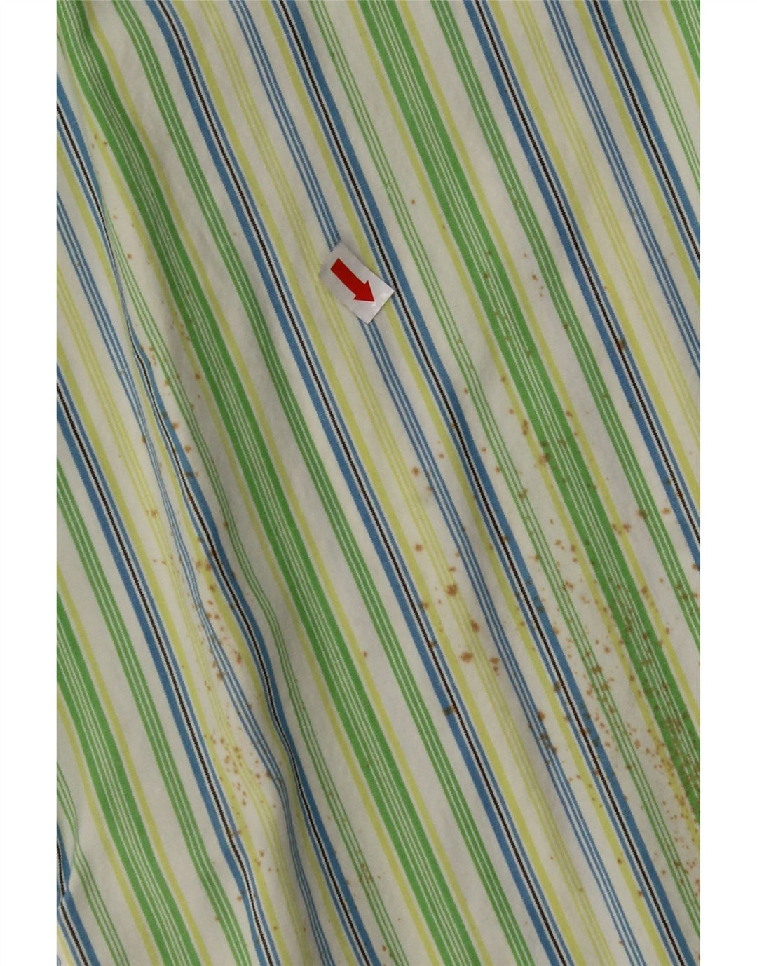 Cămașă cu mânecă scurtă pentru bărbați INVICTA, bumbac cu dungi verzi mari